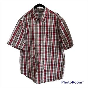 Carhartt short sleeve plaid shirt size Lg